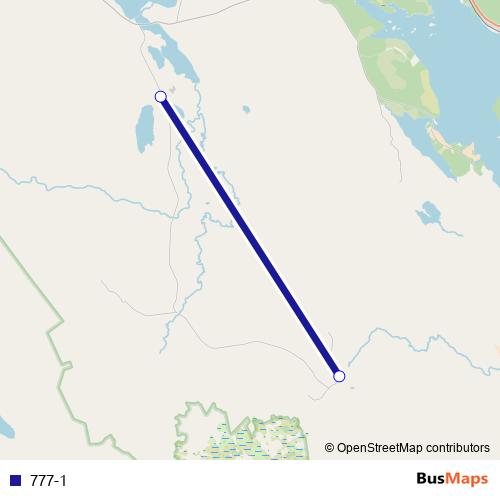 777-1 bus Line Map