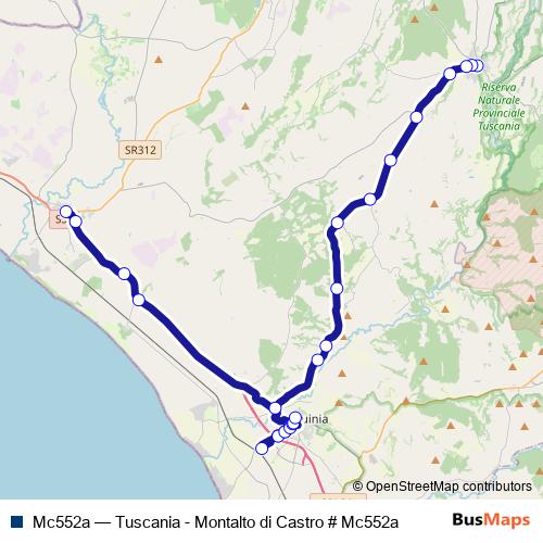 Mc552a bus Line Map