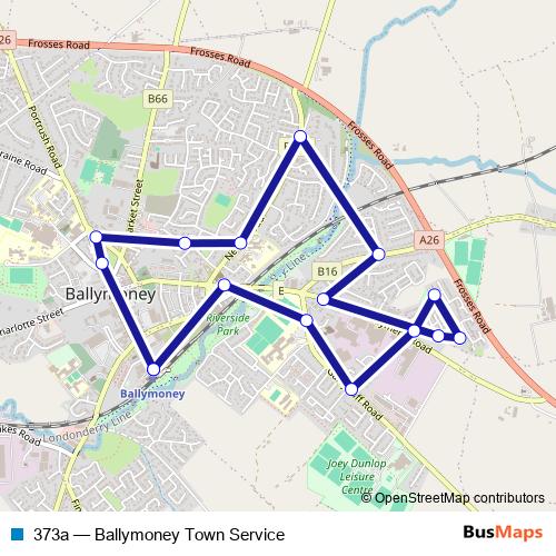 373a bus Line Map