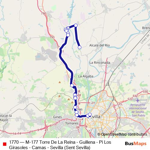 1770 bus Line Map