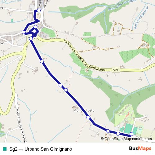 Sg2 bus Line Map