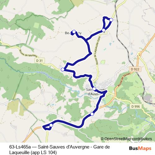 63-Ls465a bus Line Map