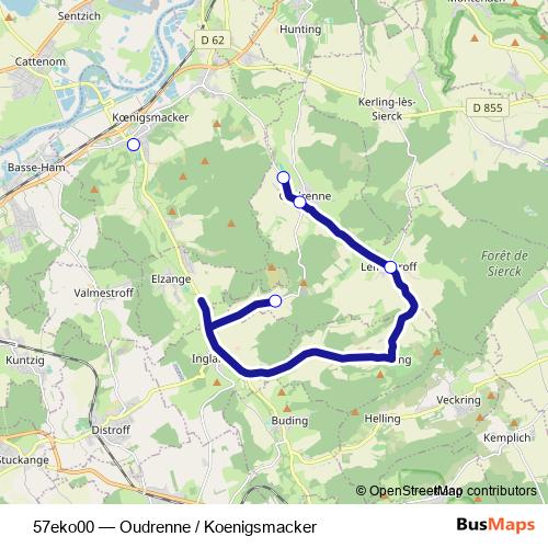 57eko00 bus Line Map