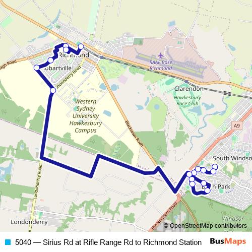 5040 bus Line Map