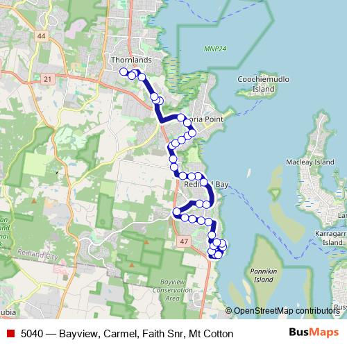 5040 bus Line Map