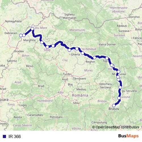 IR 366 rail Line Map