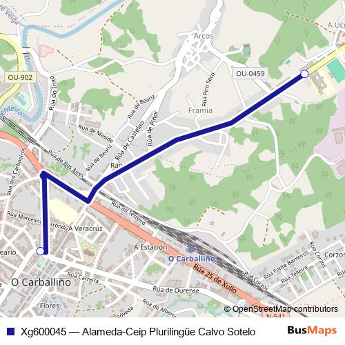 Xg600045 bus Line Map