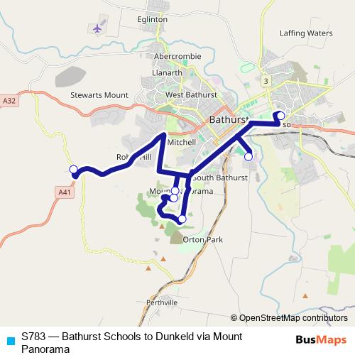 S783 bus Line Map