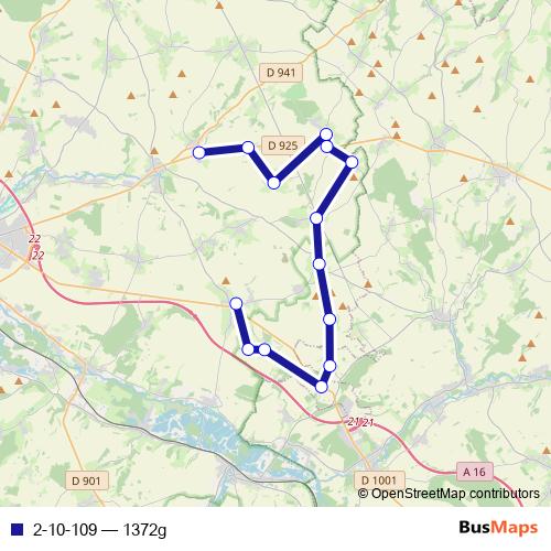 2-10-109 bus Line Map