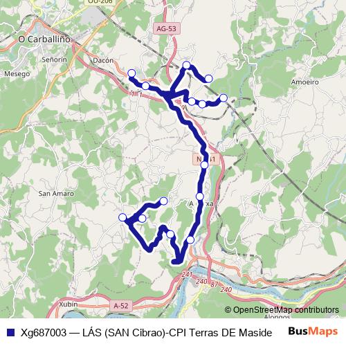 Xg687003 bus Line Map