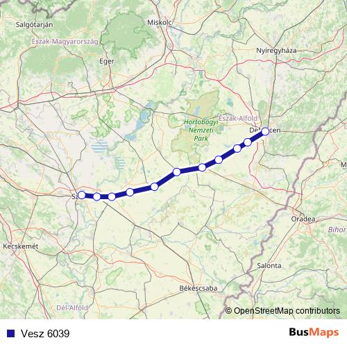 Vesz 6039 rail Line Map