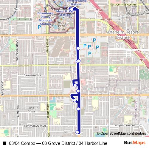 03/04 Combo bus Line Map