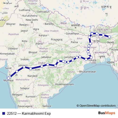 22512 rail Line Map