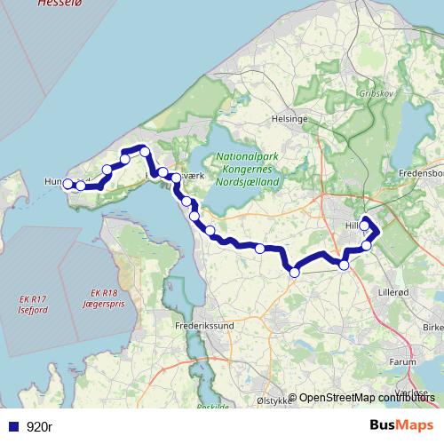 920r bus Line Map