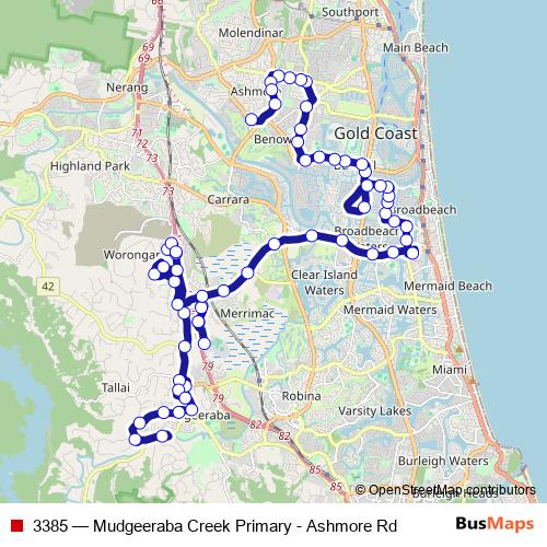 3385 bus Line Map