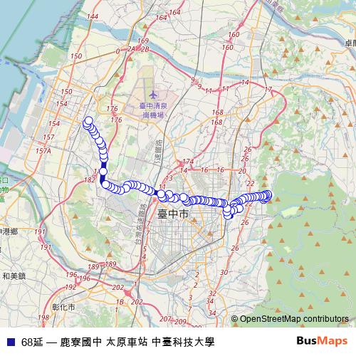 68延 bus Line Map