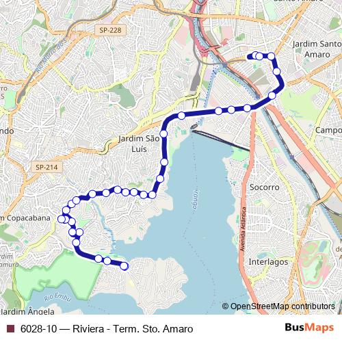 6028-10 bus Line Map