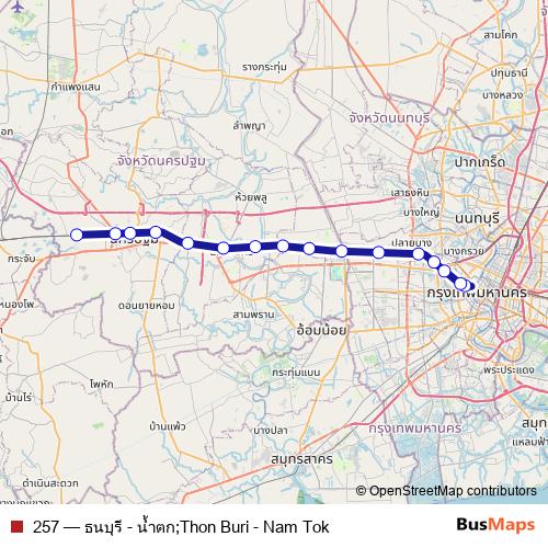 257 rail Line Map