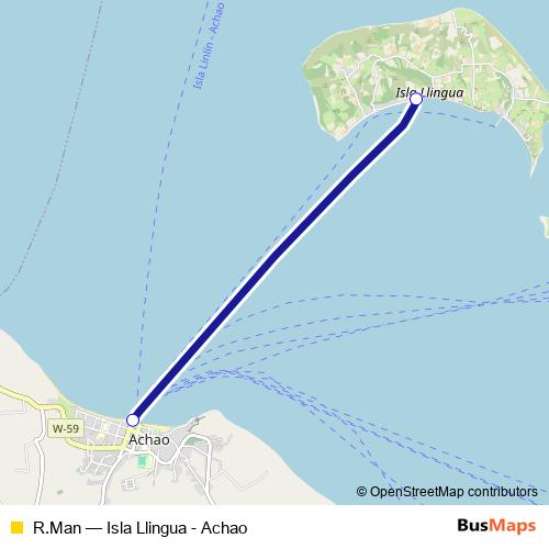 R.Man ferry Line Map