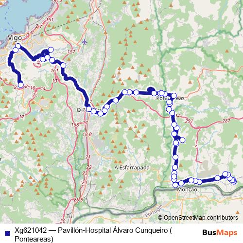 Xg621042 bus Line Map