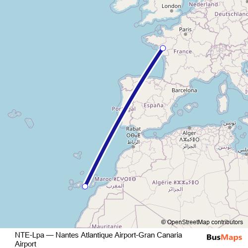 NTE-Lpa bus Line Map