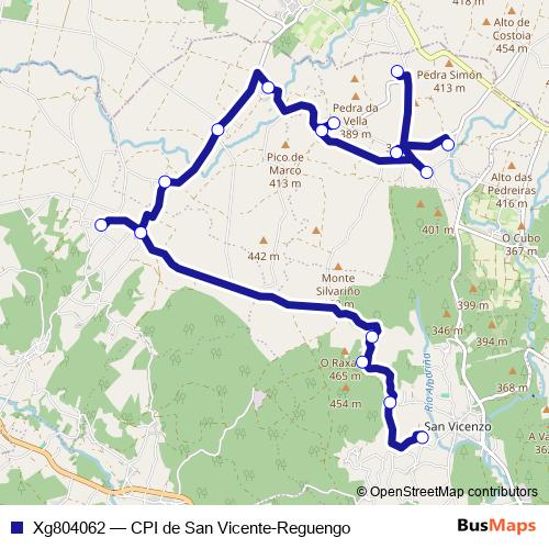 Xg804062 bus Line Map