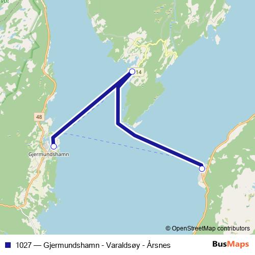 1027 ferry Line Map