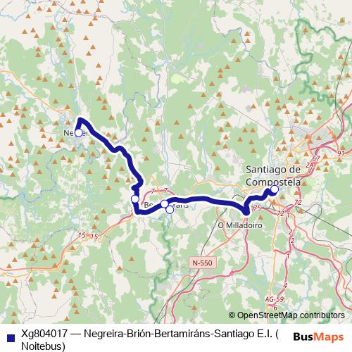 Xg804017 bus Line Map