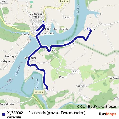 Xg732002 bus Line Map