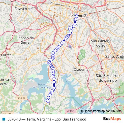 5370-10 bus Line Map
