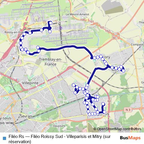 Filéo Rs bus Line Map