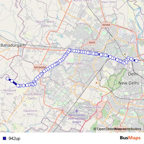 942up bus Line Map
