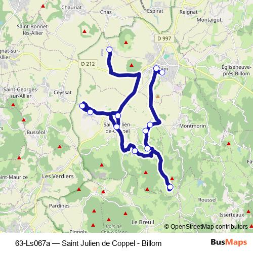 63-Ls067a bus Line Map