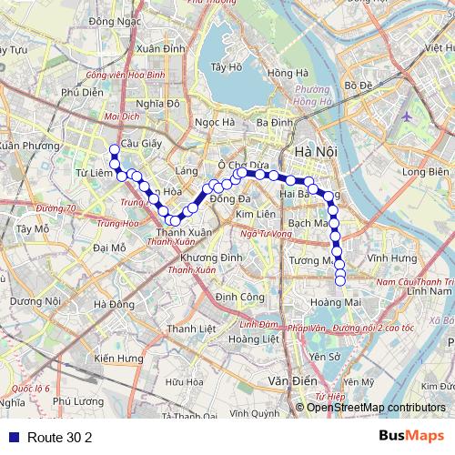 Route 30 2 bus Line Map