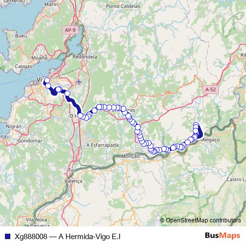 Xg888008 bus Line Map