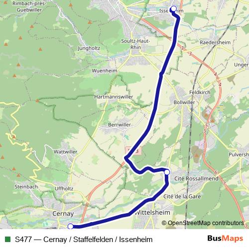S477 bus Line Map
