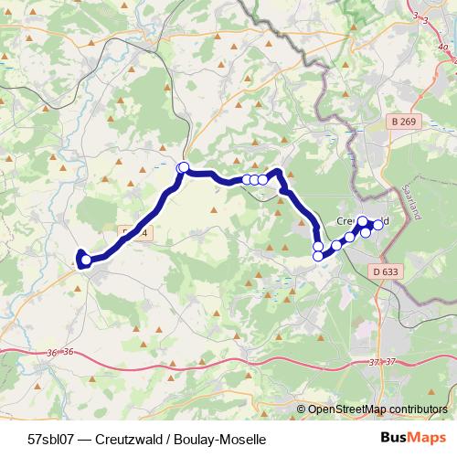 57sbl07 bus Line Map