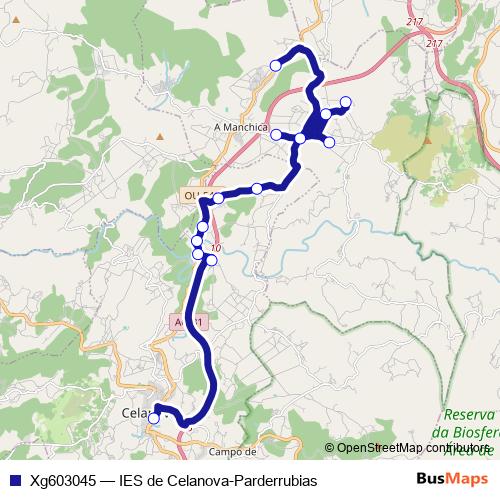 Xg603045 bus Line Map