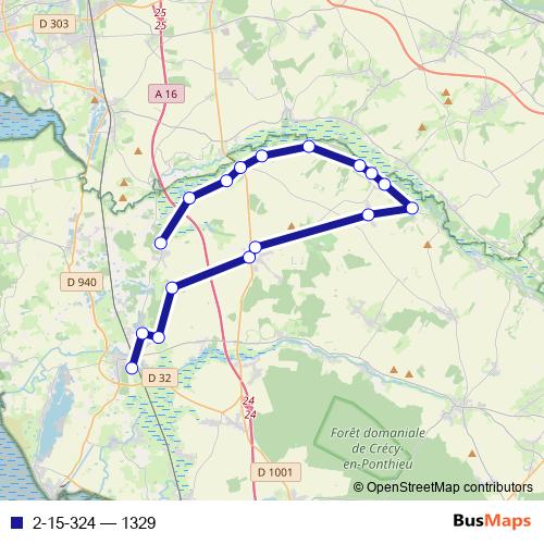 2-15-324 bus Line Map