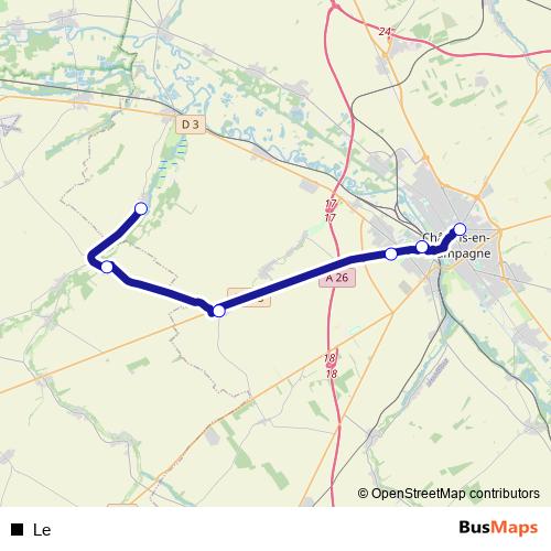 Le bus Line Map