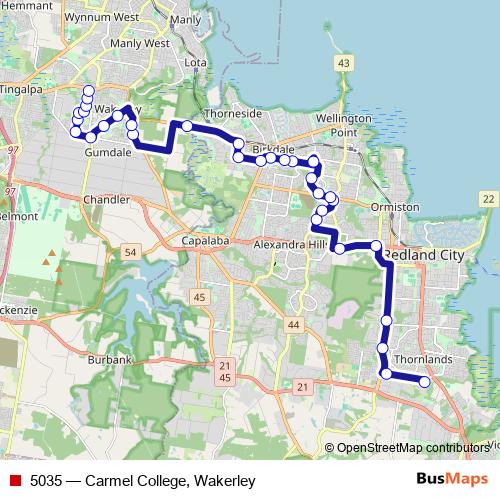 5035 bus Line Map