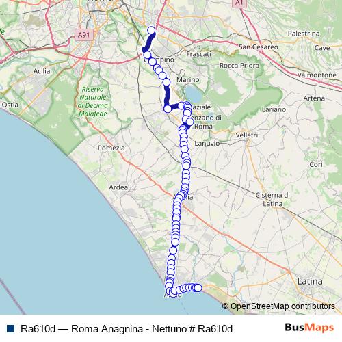 Ra610d bus Line Map