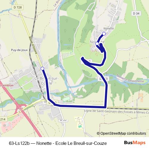 63-Ls122b bus Line Map
