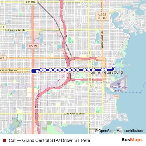 Cat bus Line Map