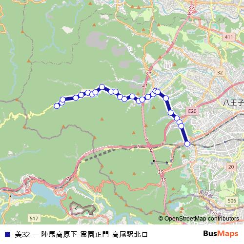 美32 bus Line Map