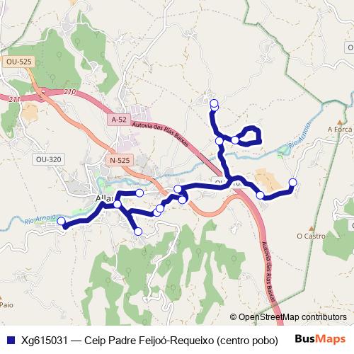 Xg615031 bus Line Map
