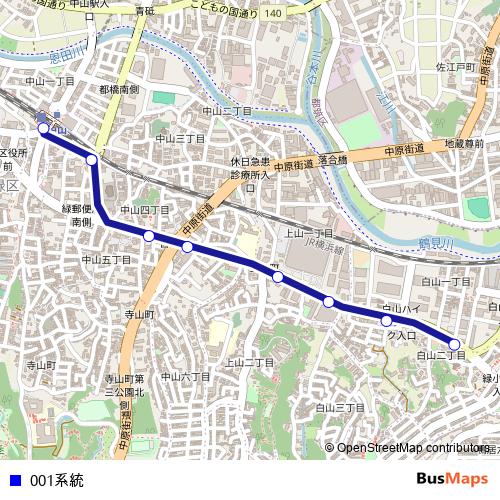 001계통 bus Line Map