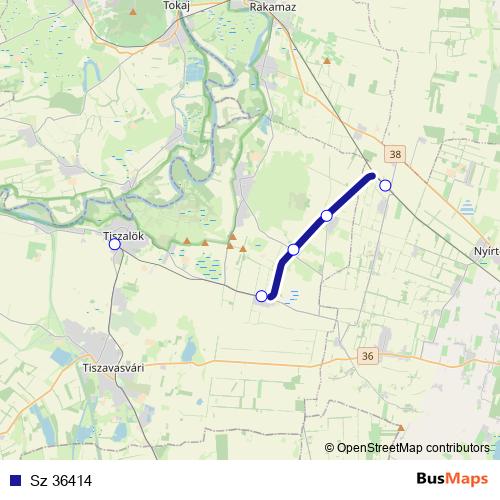 Sz 36414 rail Line Map