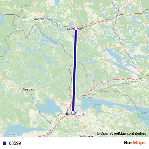 68599 bus Line Map