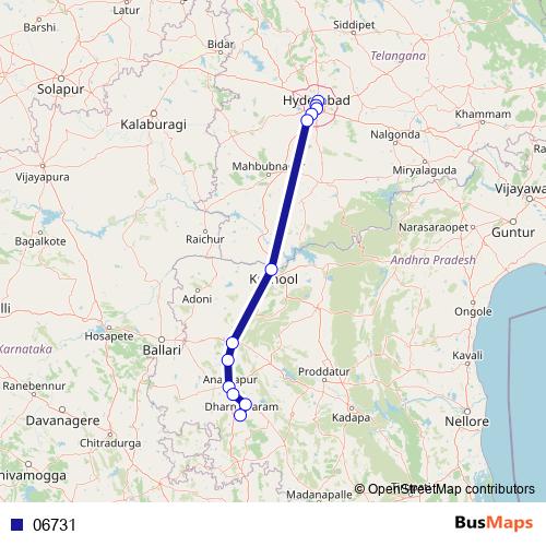 06731 bus Line Map